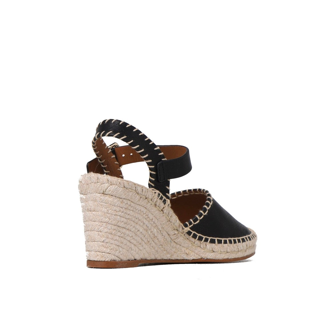 Chloé Leather Wedge Sandals