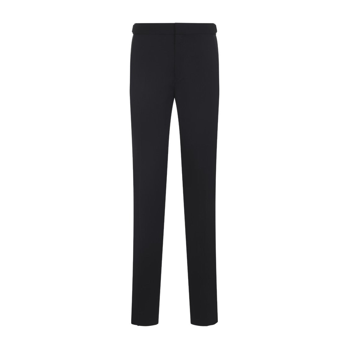Tom Ford Tailored Black Wool Trousers With Adjuster Tabs