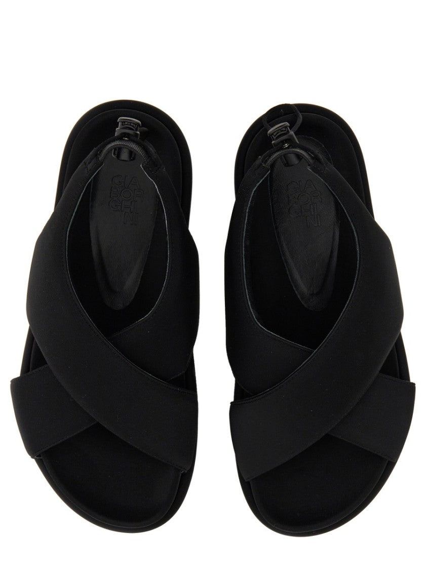 Gia Borghini Chunky Sandal With Drawstring Closure