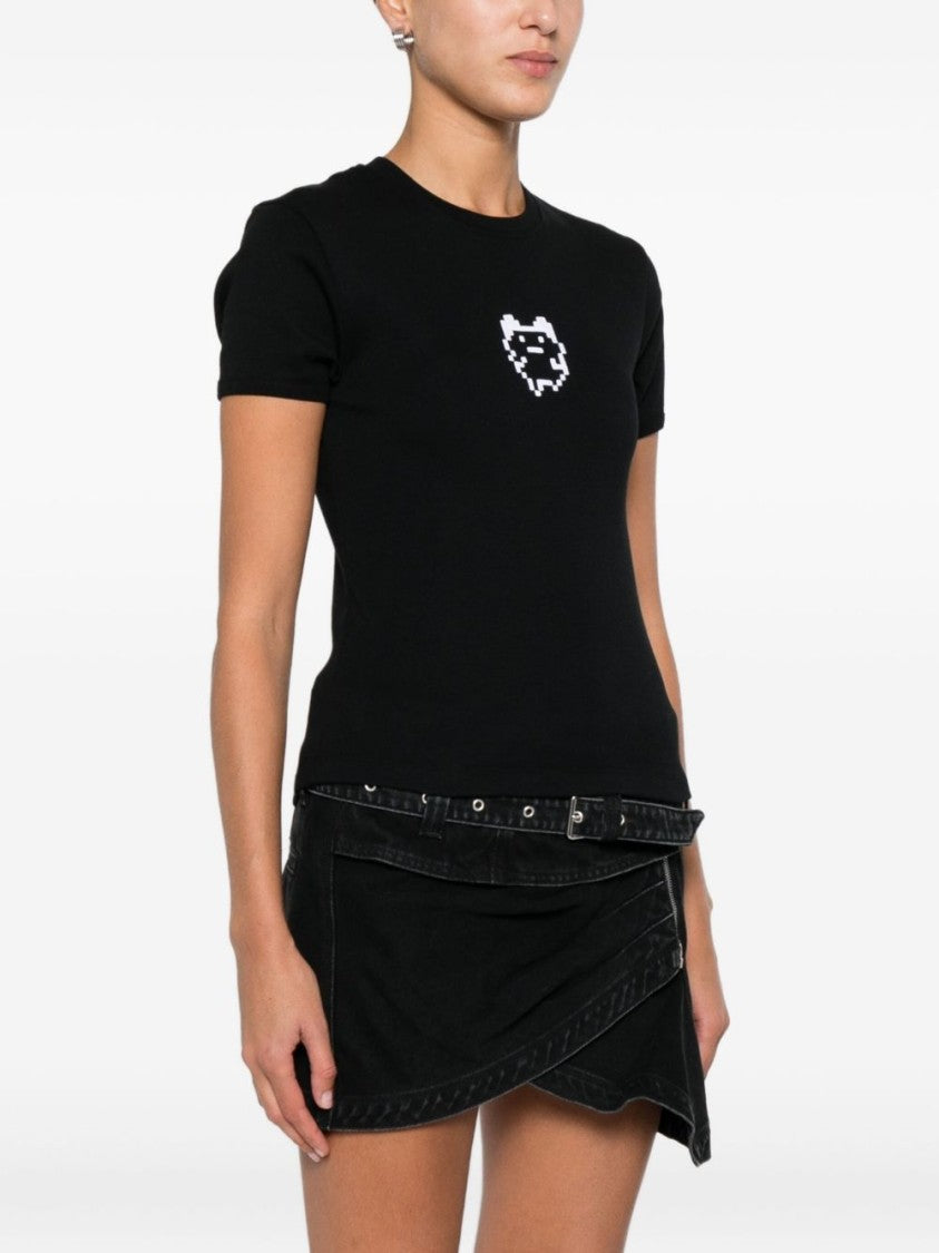 Coperni Classic Fit Black Cotton T-Shirt