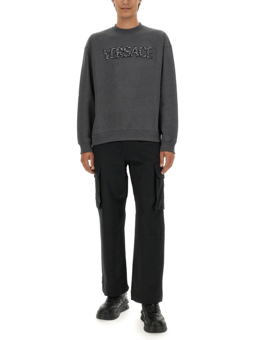 Versace Sweatshirt With Crocodile Logo
