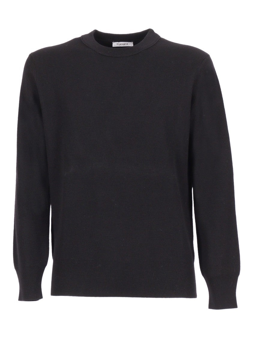 Kangra Cashmere Reverse Corncob Stitch Crewneck Sweater