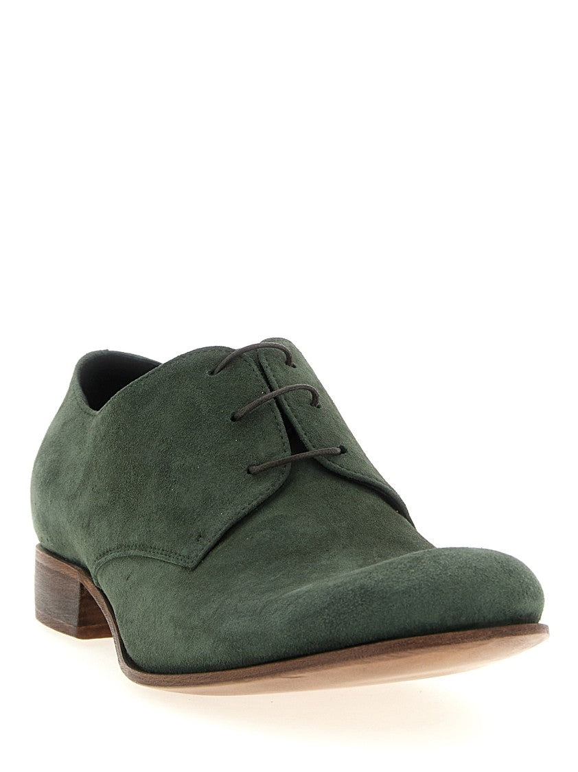 Julian Suede Lace-Up Shoes With Rounded Toe