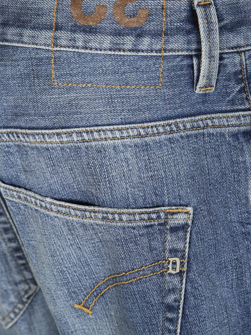 Dondup Straight Leg Tailored Brighton Pants With Minimalist Design