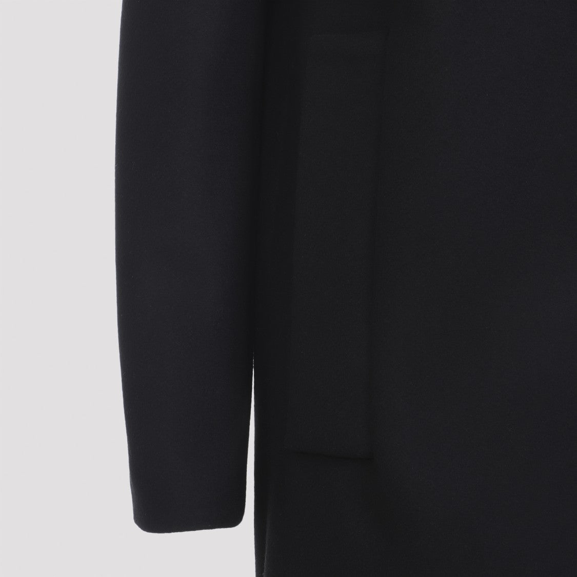 Sportmax Ala Black Virgin Wool Coat