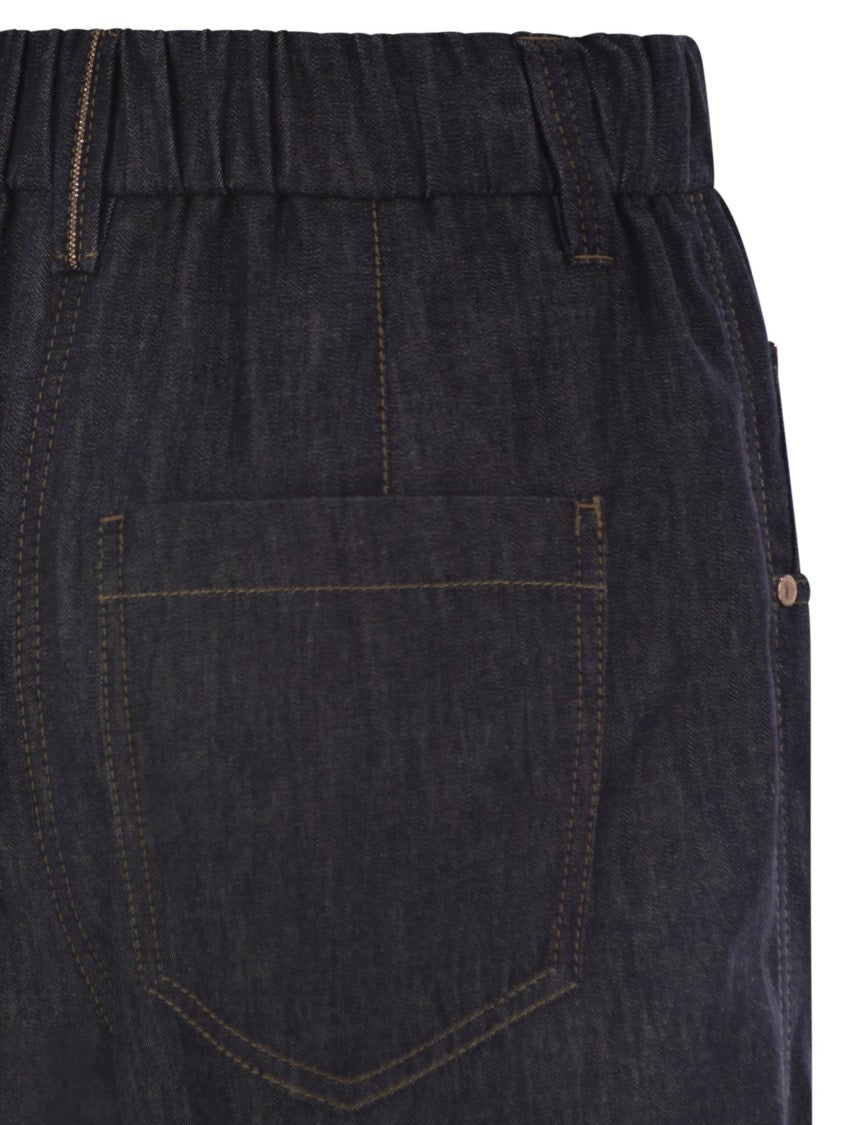 Brunello Cucinelli Lightweight Denim Five-Pocket Trousers