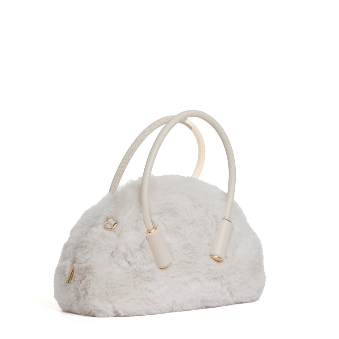 Themoirè Shell-Colored Eco Fur Trunk