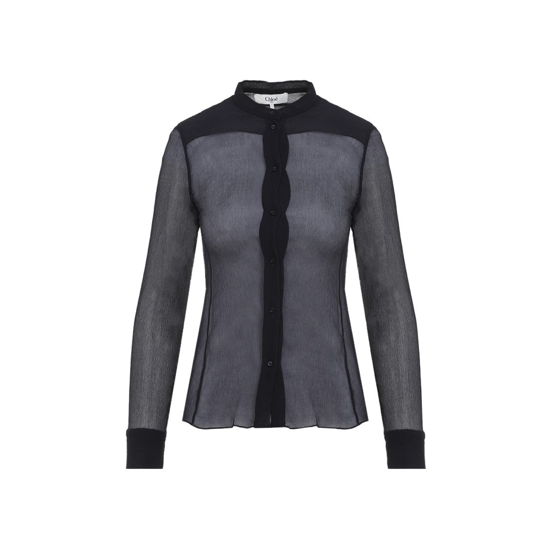 Chloé Blue Silk Shirt