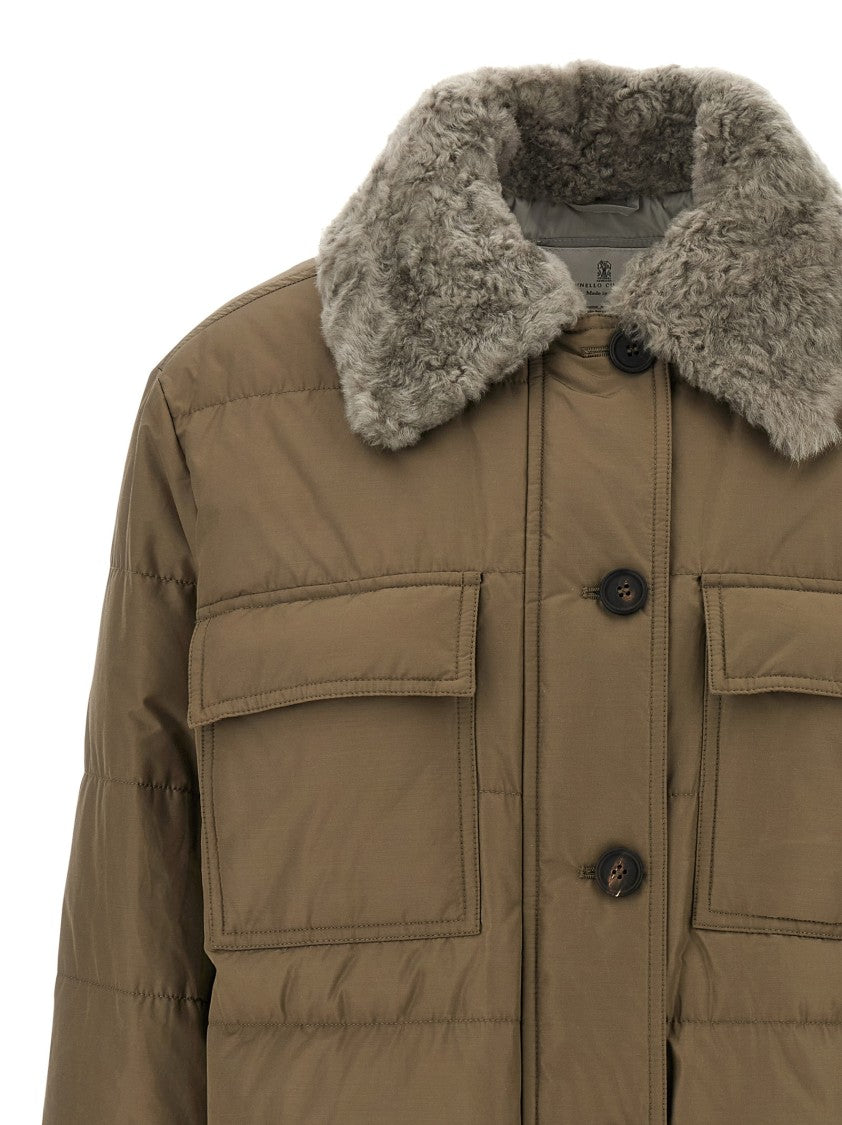Brunello Cucinelli Monile Sherling Down Jacket