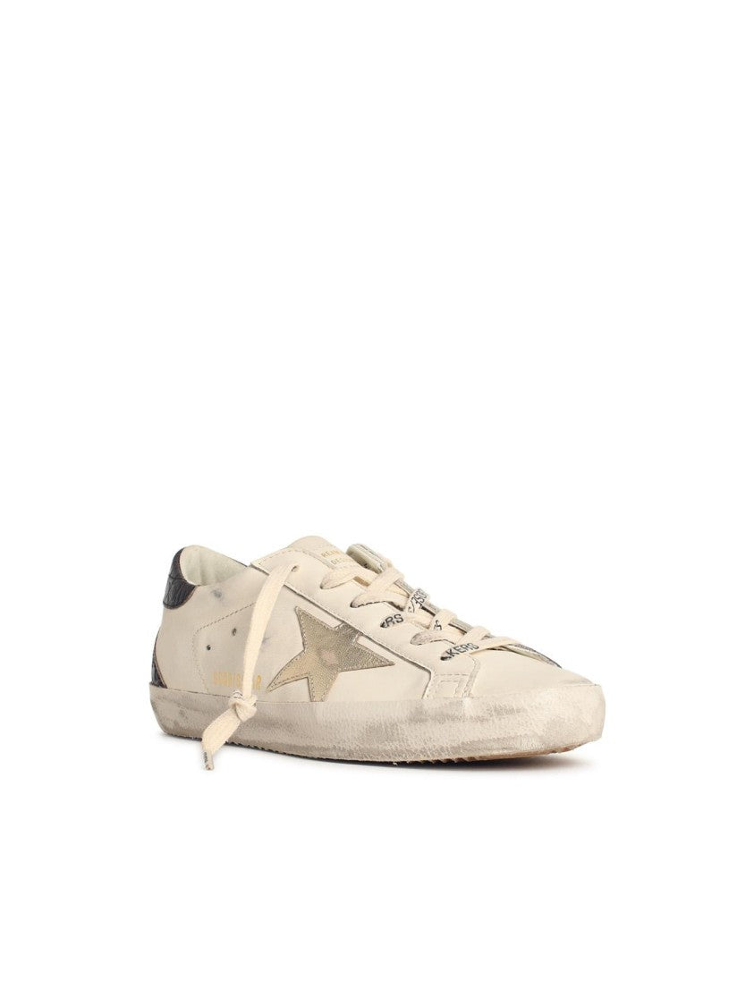 Golden Goose 'Super-Star Classic' White Leather Sneakers