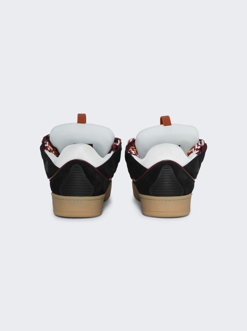 Lanvin Curb Sneakers Black And Honey