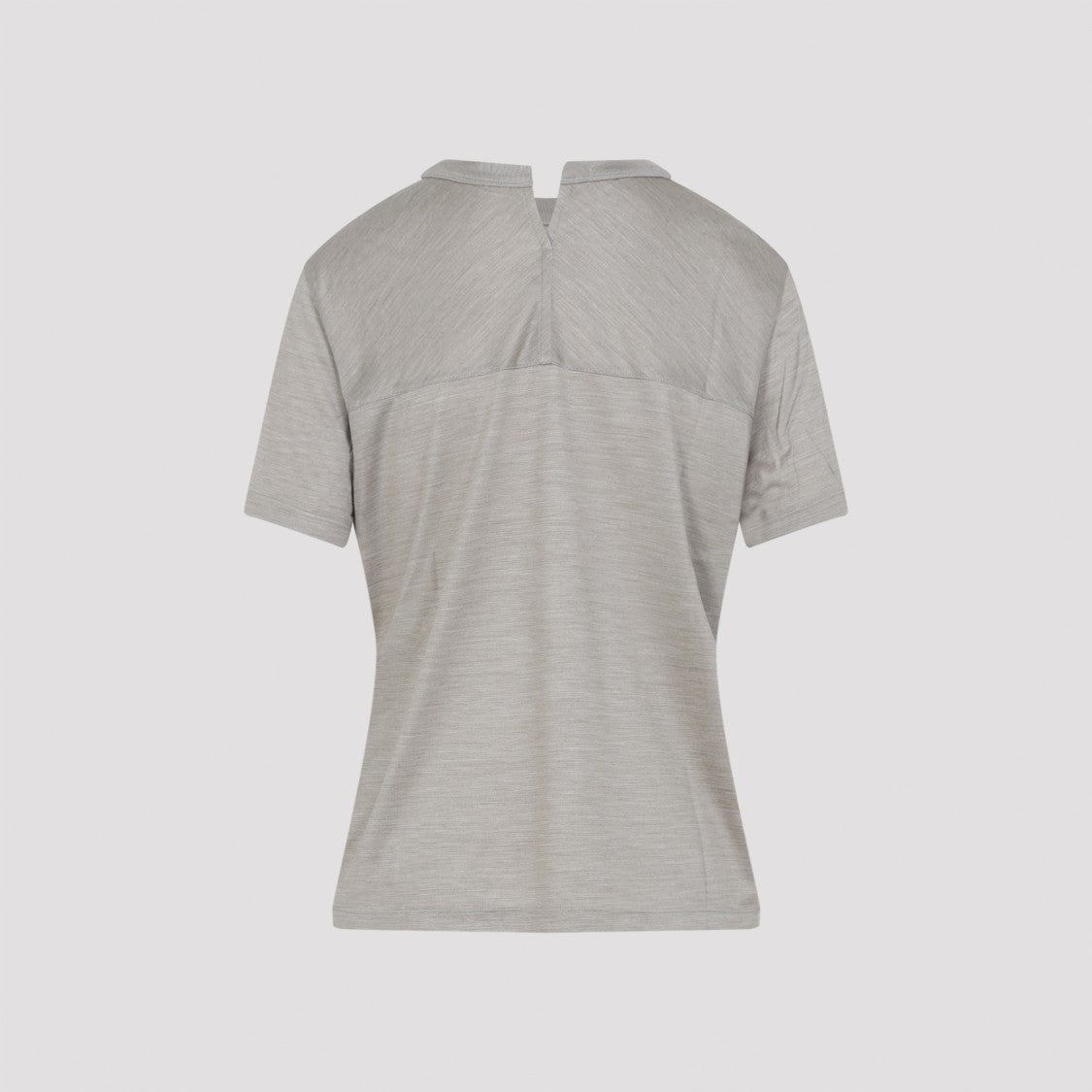 Carven Silk T-Shirt With Notch Detail