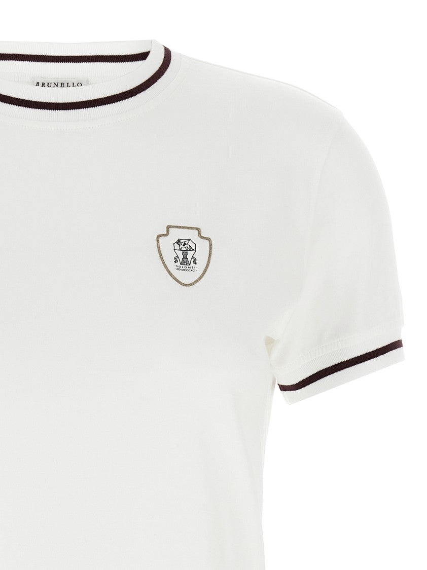 Brunello Cucinelli Logo Patch T-Shirt