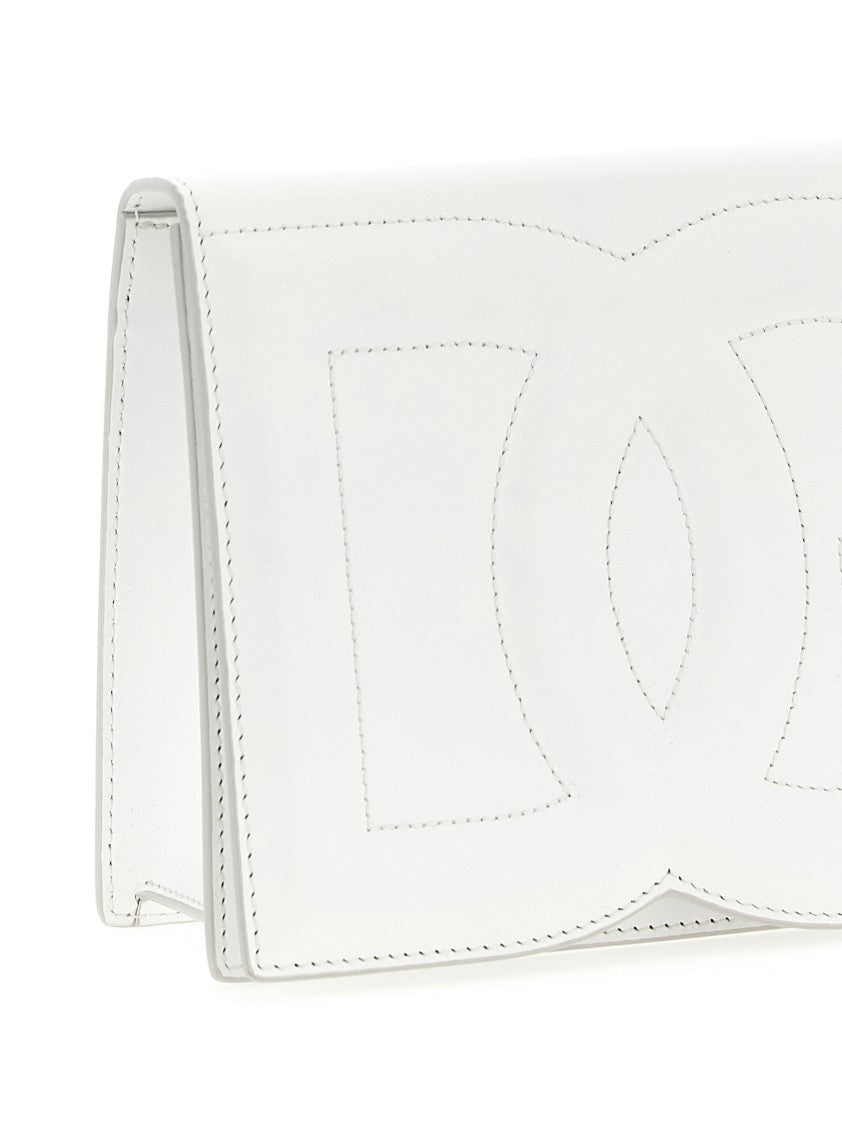 Dolce & Gabbana Quilted Calfskin Leather Crossbody Bag With Adjustable Strap