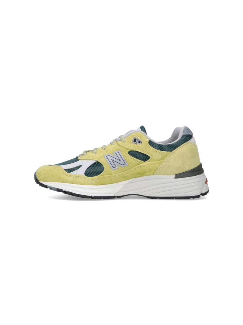 New Balance Layered Suede And Mesh Sneakers With Iconic Accents