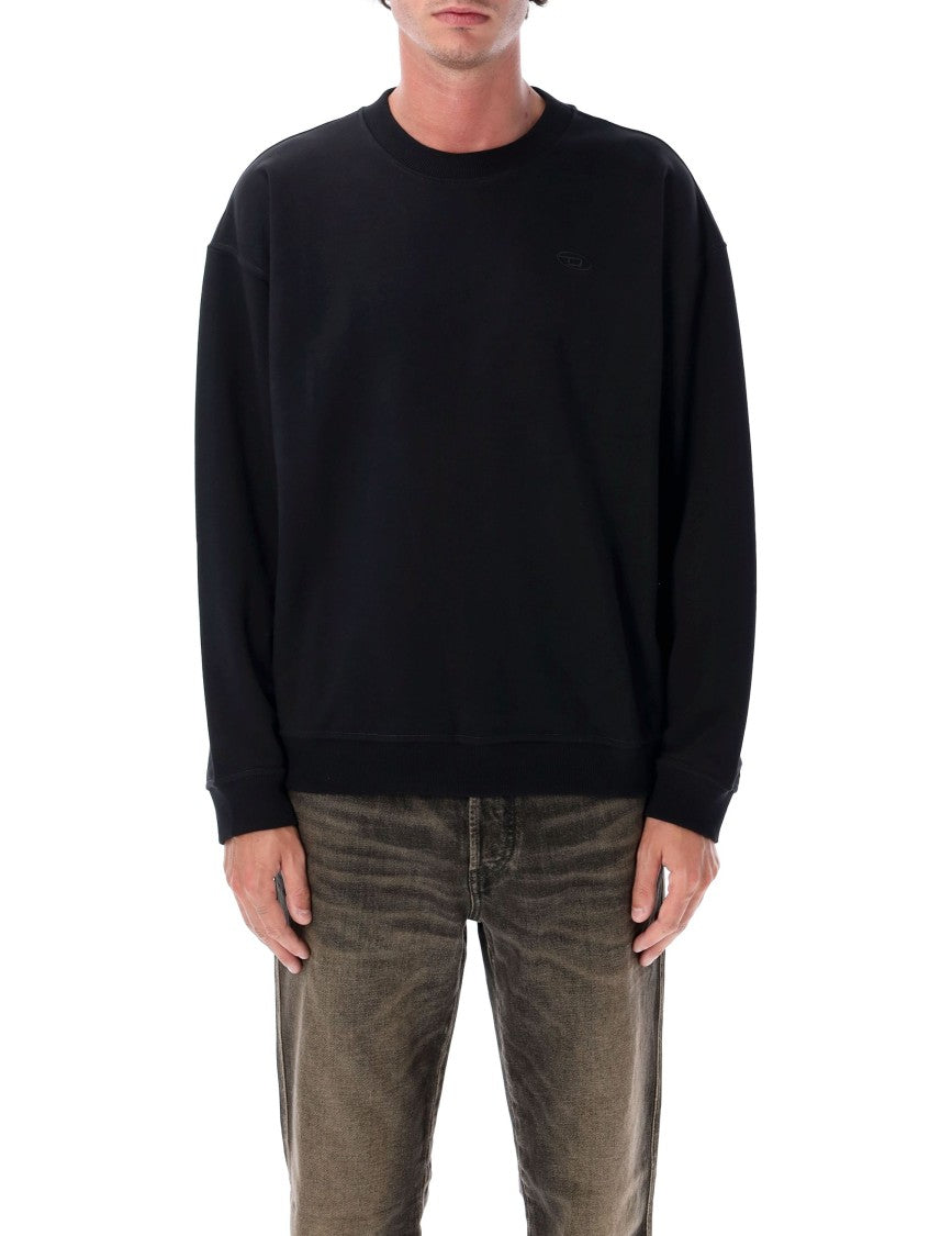 Diesel Relaxed-Fit Black Sweatshirt With Abstract Graphic