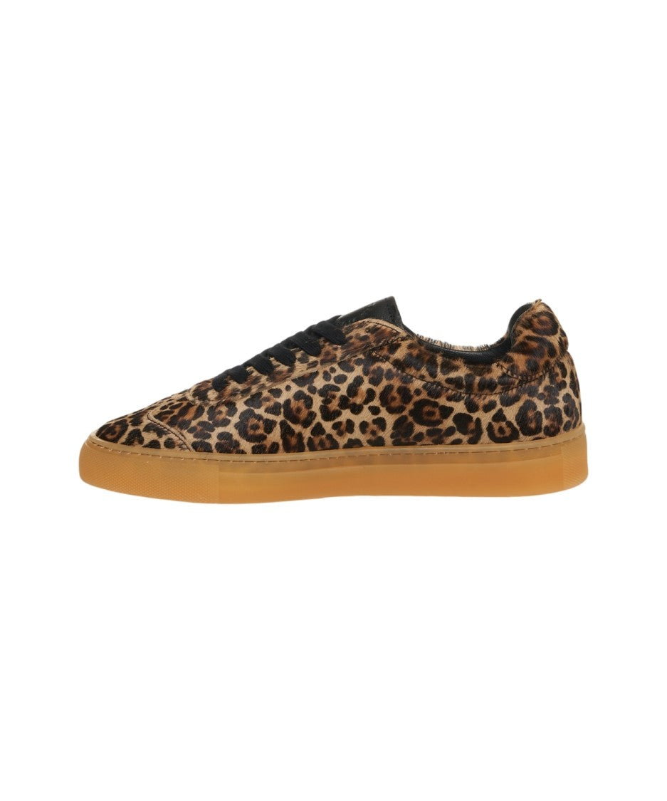Copenaghen Animal-Print Pony Hair Sneakers With Rubber Sole
