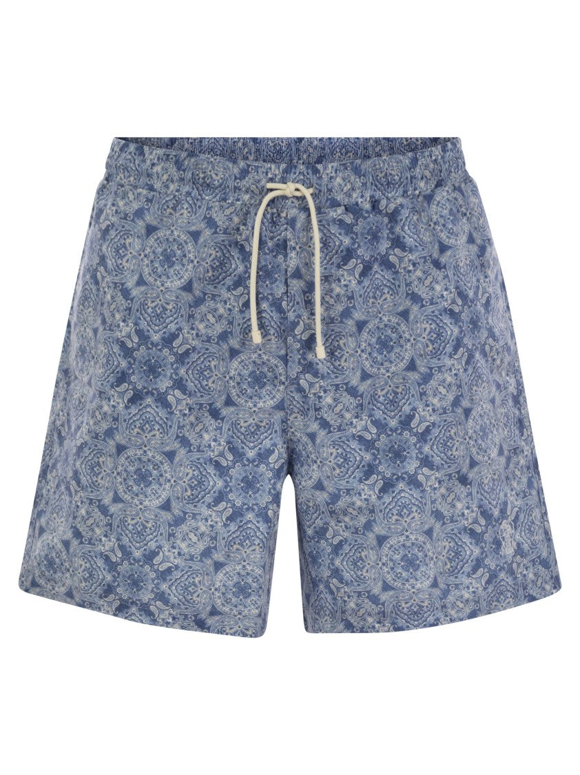 Brunello Cucinelli Beach Swimsuit With Paisley Design