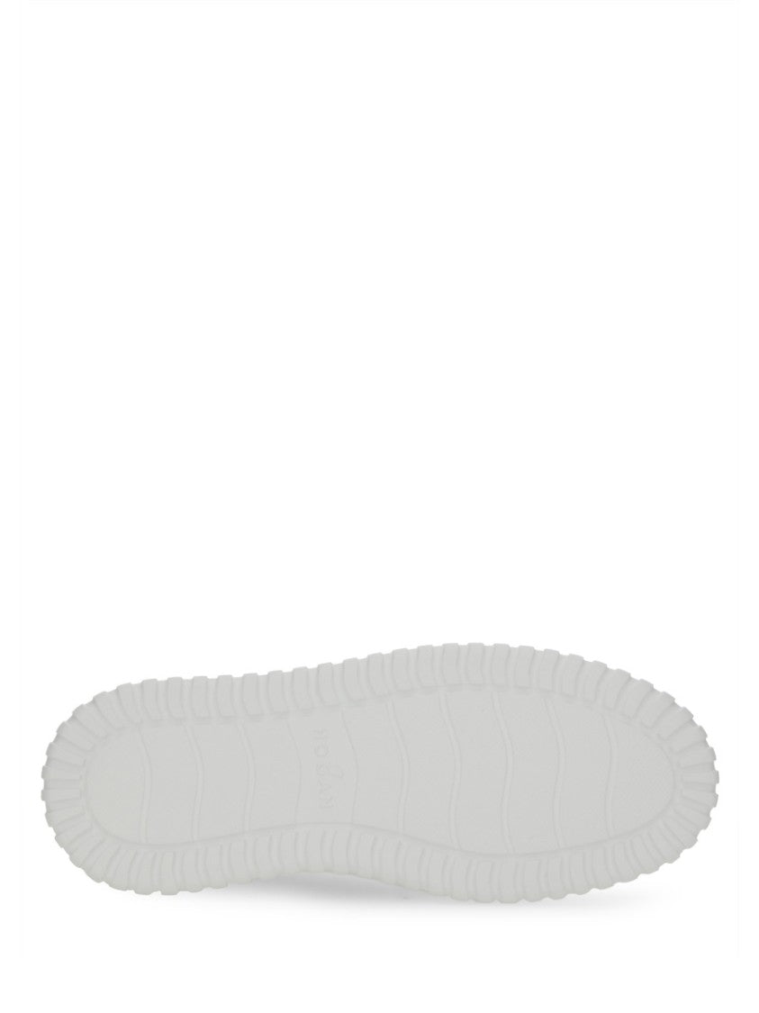 Hogan White Leather Sneakers