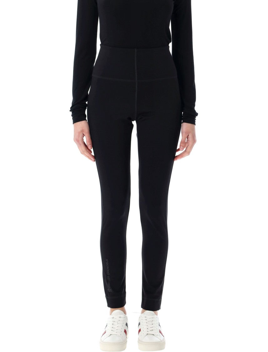 Moncler Grenoble Genius Fitted Black Leggings With High Waistband