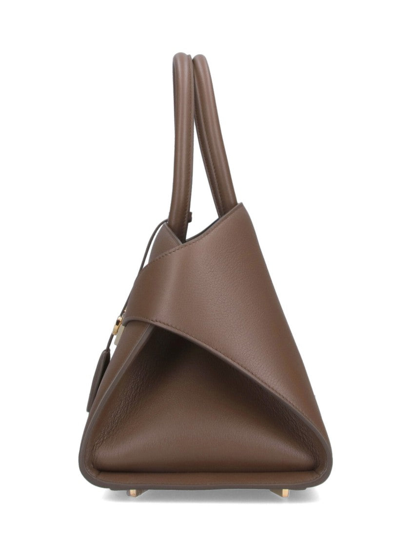 Ferragamo "Hug" Medium Handbag Taupe