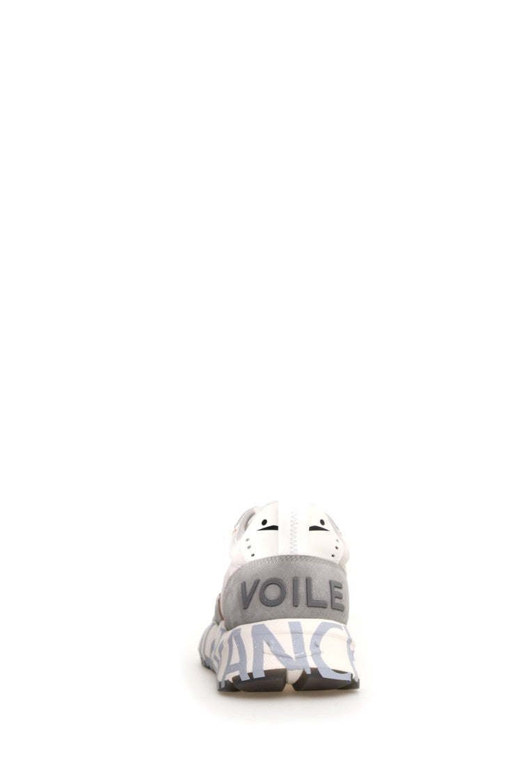 Voile Blanche Avant-Garde Grey Sneakers With Sporty Notched Sole