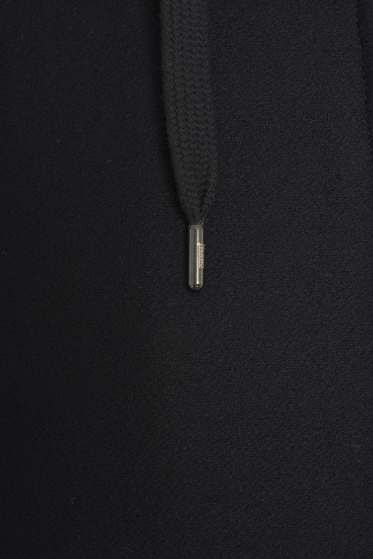 Herno Full Zip Jacket With Adjustable Hood And Structured Fabric