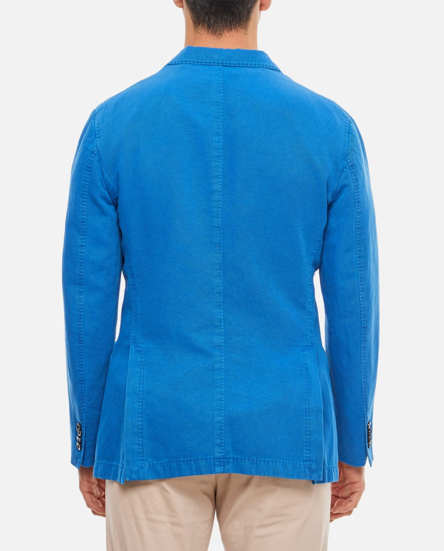 Boglioli Single-Breasted Jacket 2 Buttons In Cotton Canvas
