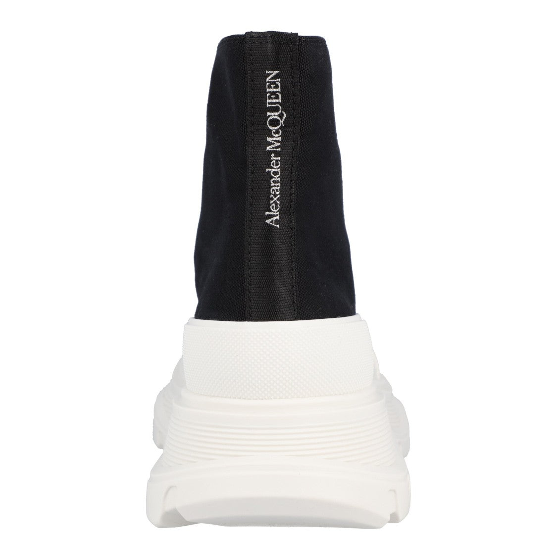 Alexander Mcqueen Tread Slick Boot In Black/White