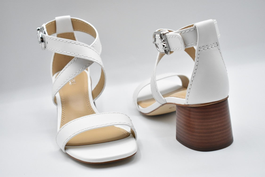 Michael Kors White Flat Sandals