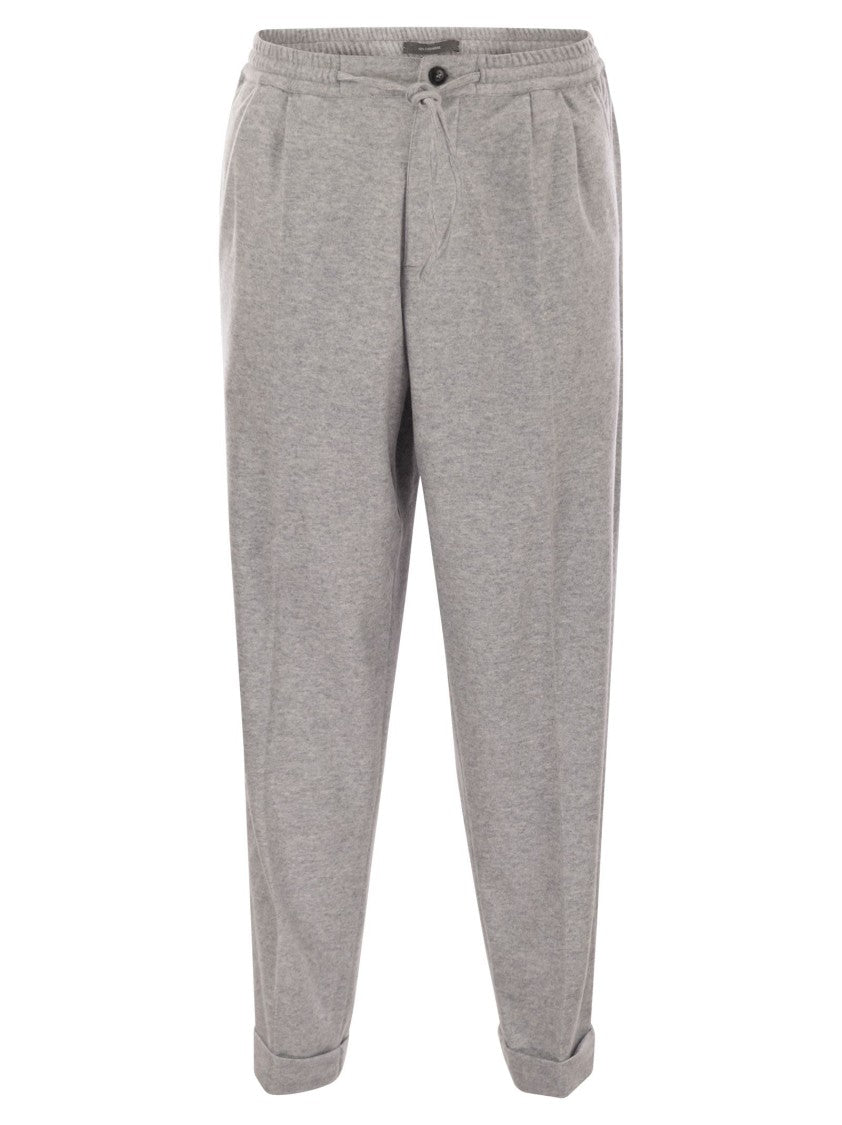 Fedeli Harvard - Soft Cashmere Flannel Trousers