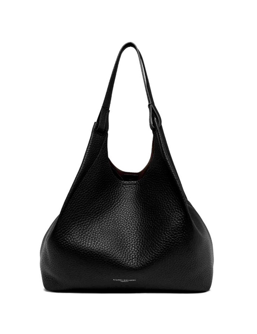 Gianni Chiarini Double Maxi Grain Leather Dua Shoulder Bag
