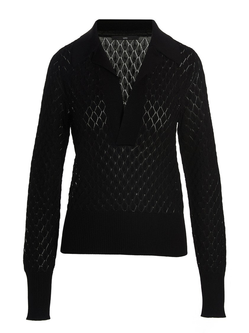 Sapio Viscose Knit Polo Shirt