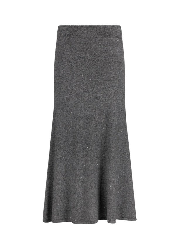 Liu Jo Midi Skirt With All-Over Micro-Sequins