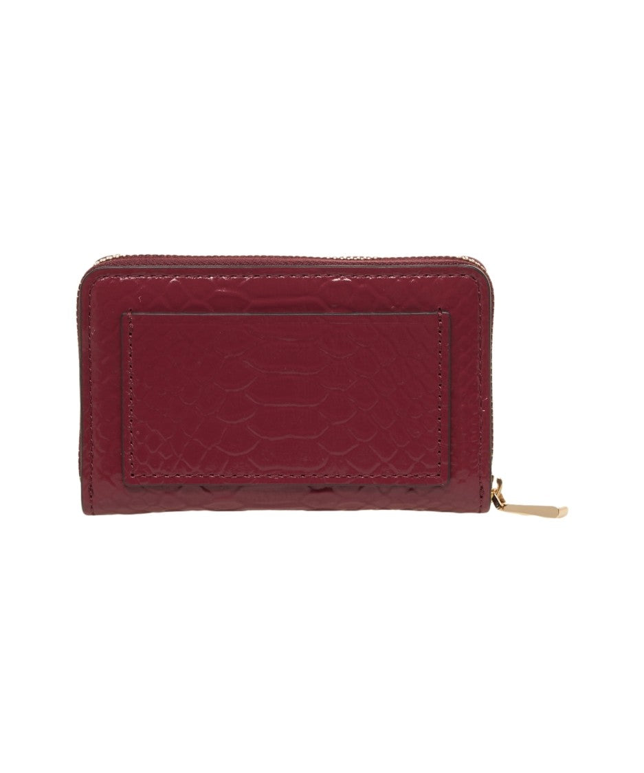 Michael Kors Crocodile-Effect Leather Wallet With Zip Closure