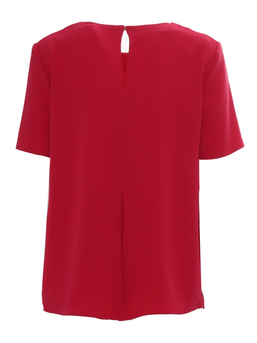 P.A.R.O.S.H. Red Blouse With Keyhole Back