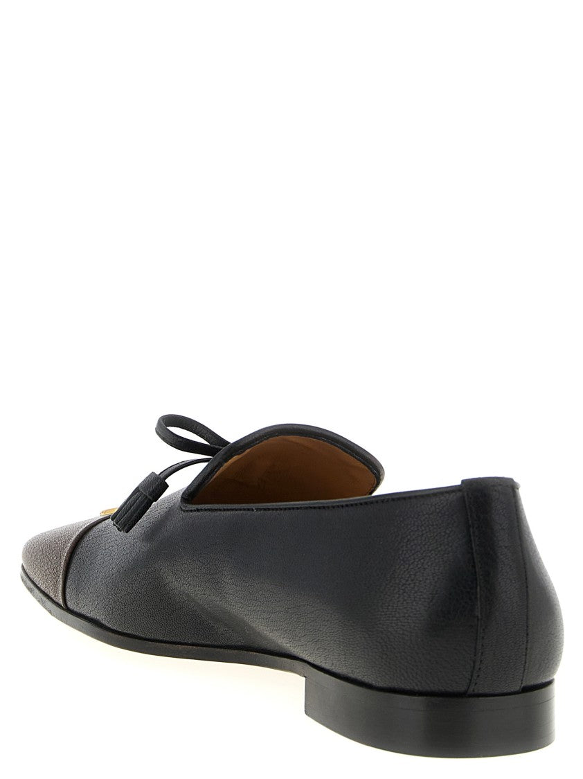 Valentino Garavani Babouchoes' Two-Tone Kid Leather Loafers With Square Toe