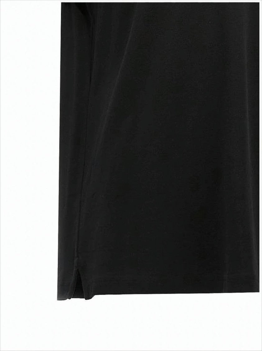 Moose Knuckles Classic Black Polo Shirt With Traditional Collar