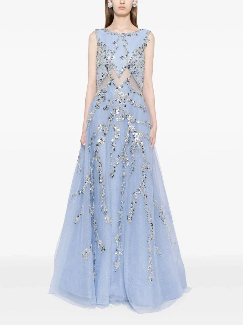 Saiid Kobeisy Tulle Dress With Beading