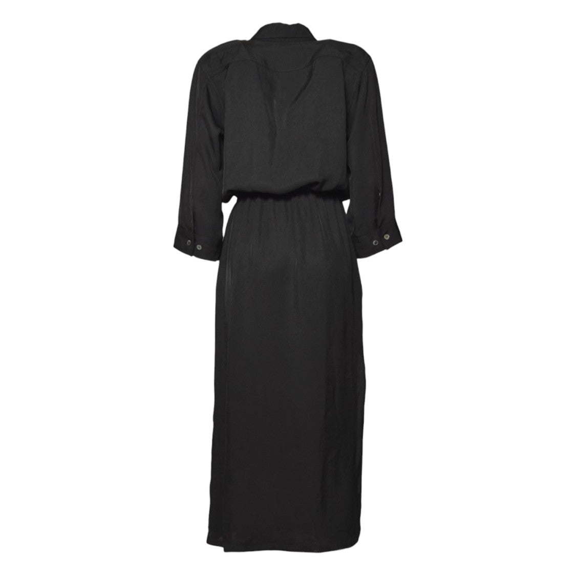 Covert Polo Neck Midi Dress With Tie Detail And Relaxed Fit