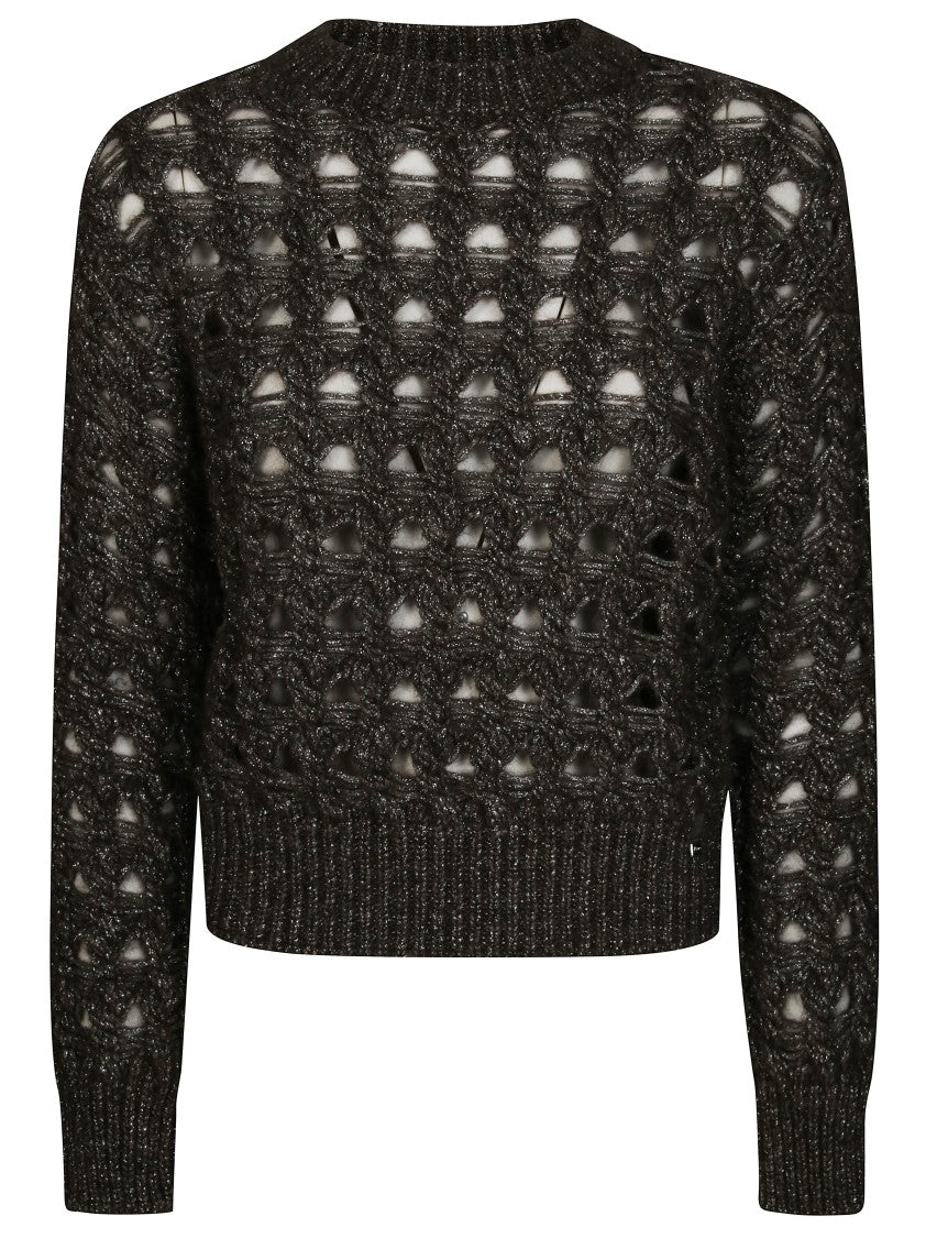 Herno Mesh Crewneck Sweater