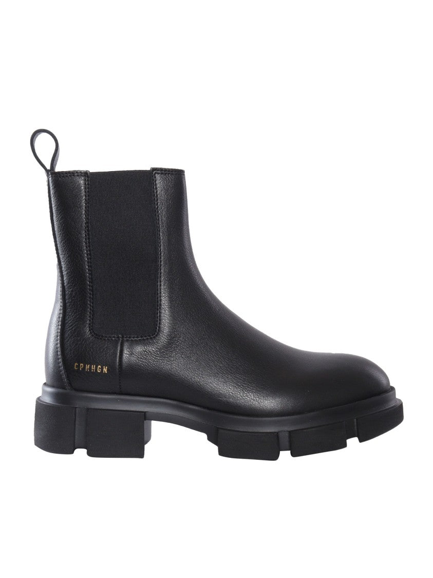 Copenhagen Smooth Leather Ankle Boots
