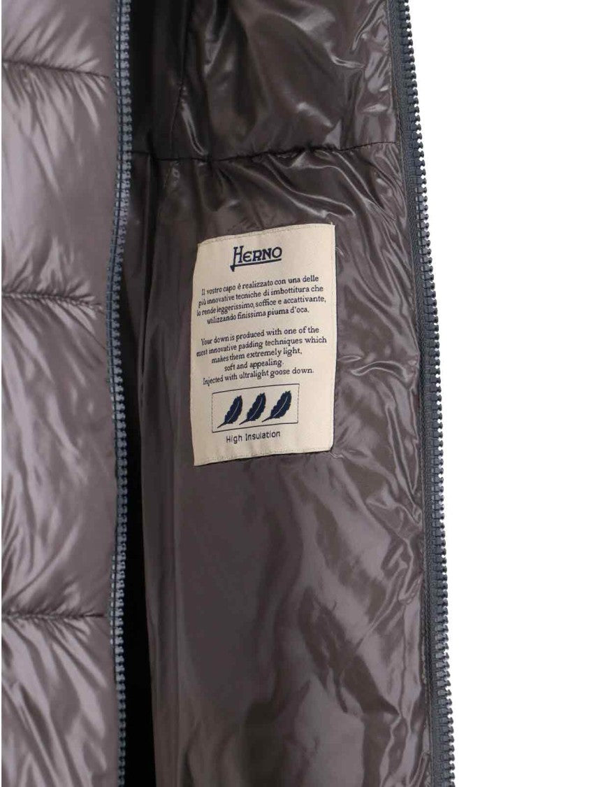 Herno Maxi Down Jacket With High Collar