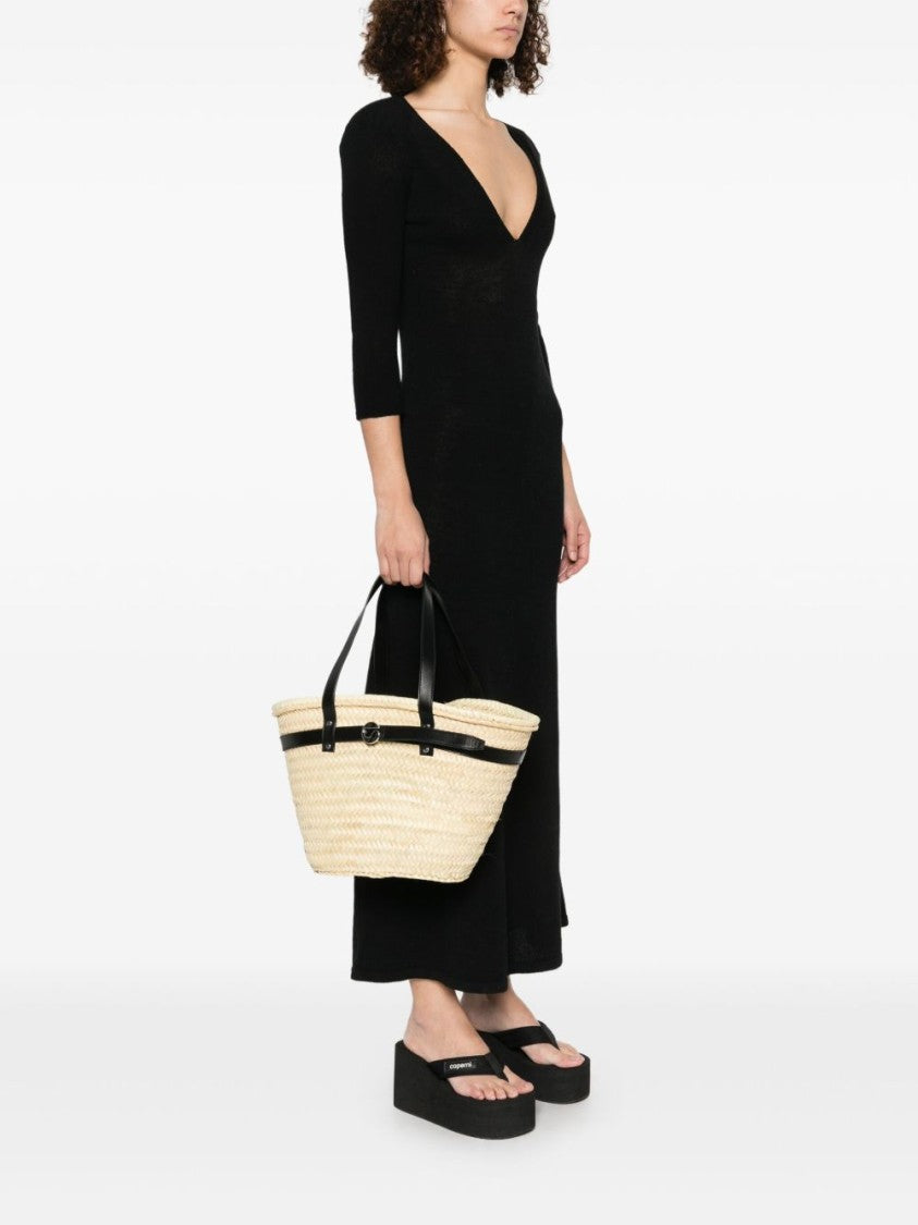 Coperni Woven Design Handbag With Dual Flat Top Handles