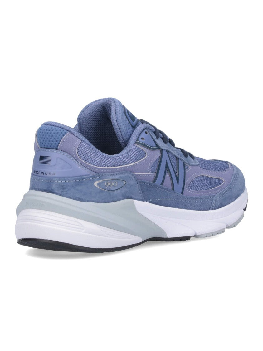 New Balance 990V6 Sneakers In Purple Suede And Mesh