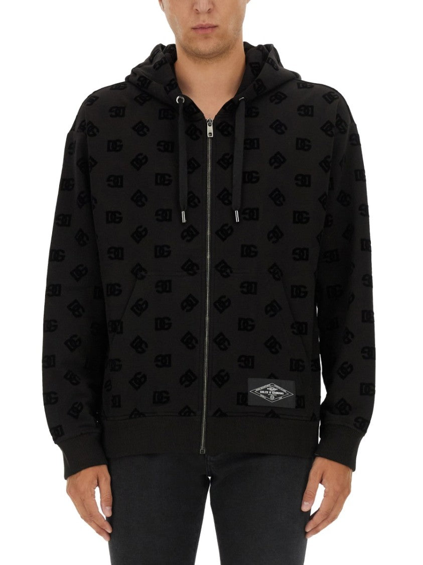 Dolce & Gabbana Sweatshirt With Allover Logo
