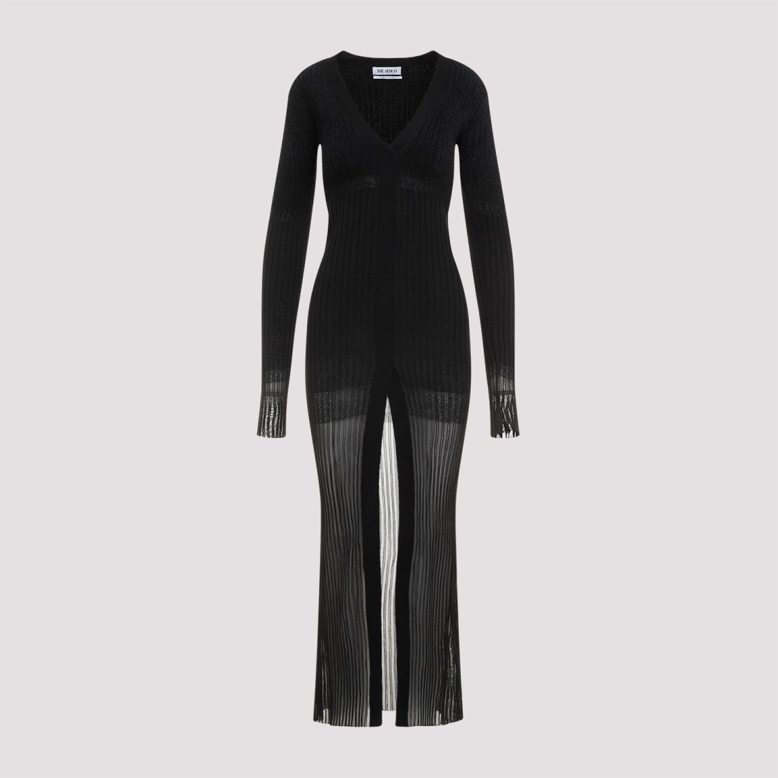 The Attico Black Degrade Midi Dress