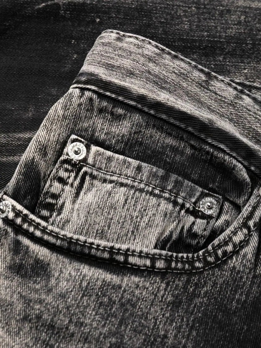 Dsquared2 Washed Straight-Leg Denim Jeans