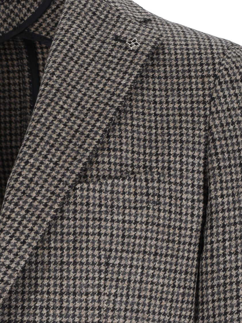 Tagliatore Single-Breasted Wool-Cashmere Blazer – Multicolor