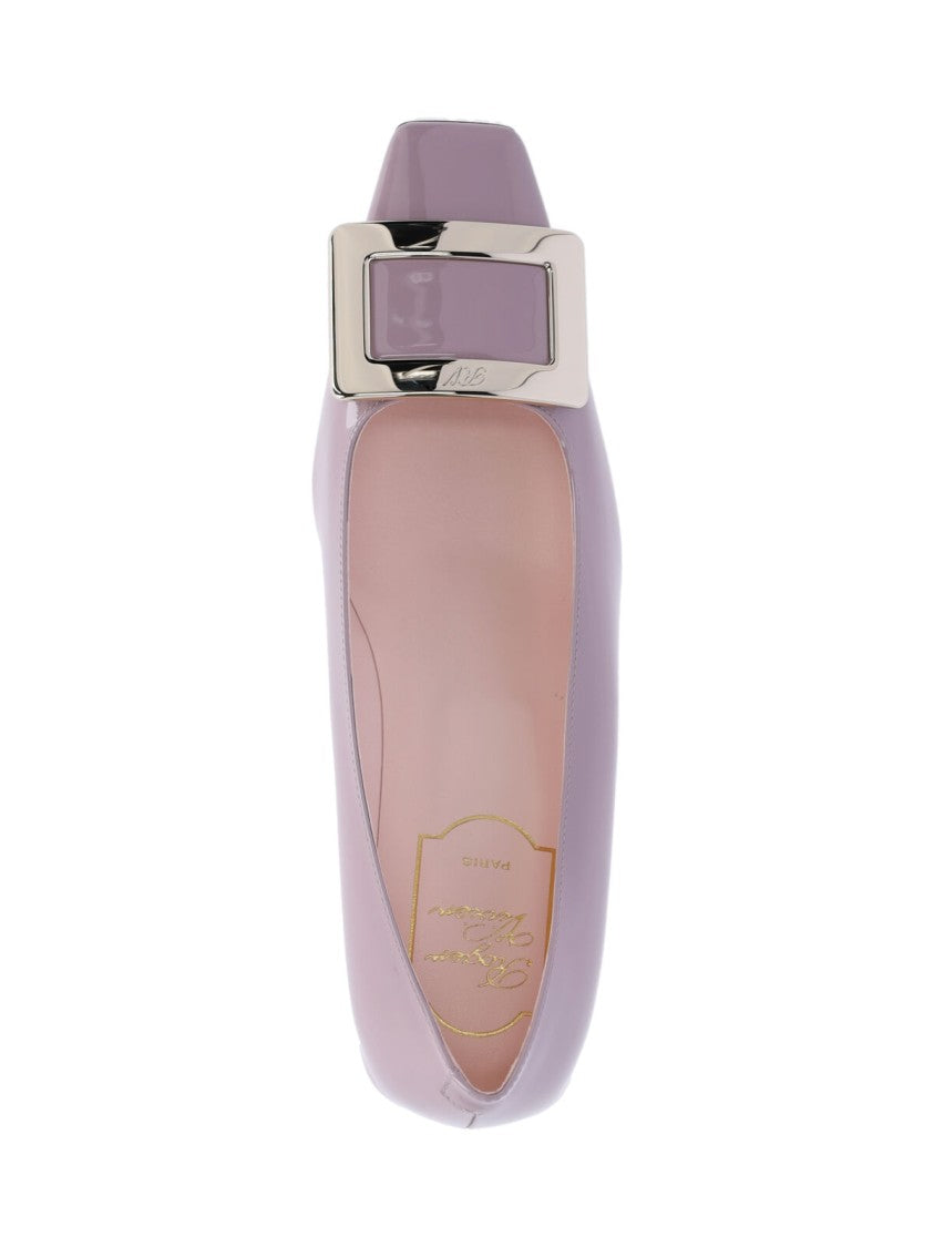 Roger Vivier Square-Toe Pumps With Metallic Buckle Detail